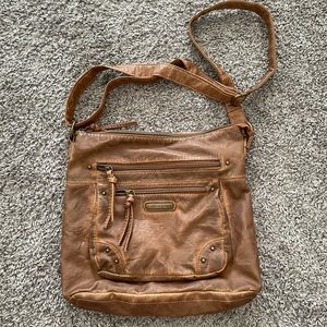 Stone & Co crossbody faux leather purse 12”